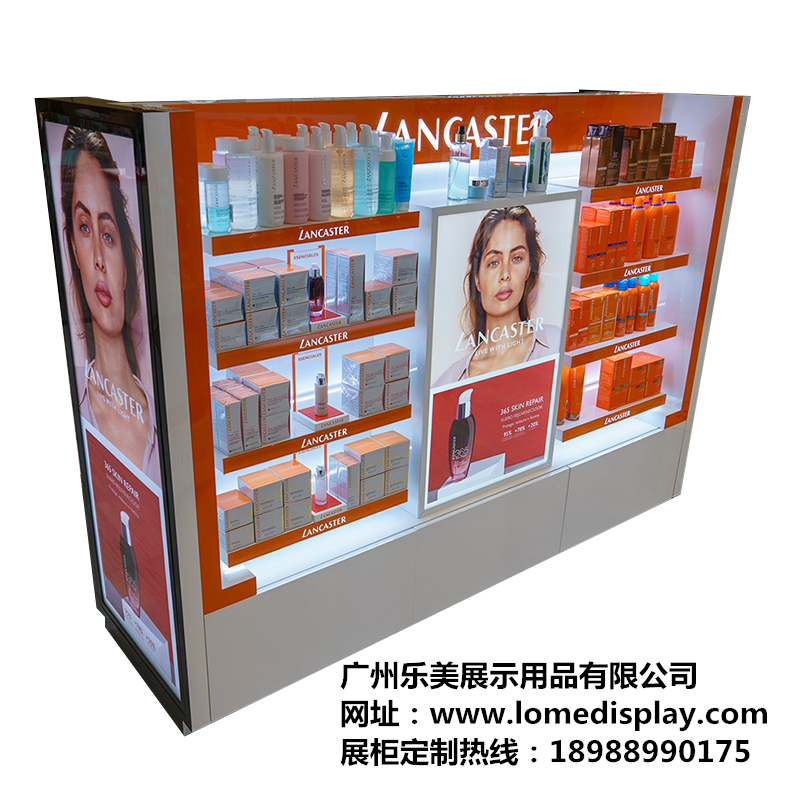 商場超市促銷架化妝品彩妝柜母嬰展示柜堆頭組合移動展示架廠家定做