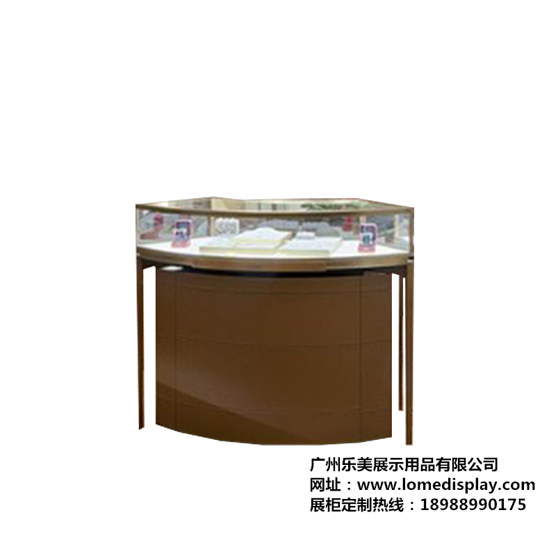 厂家定制环形珠宝玉器展示柜高端大气简约时尚首饰玉器珠宝前柜