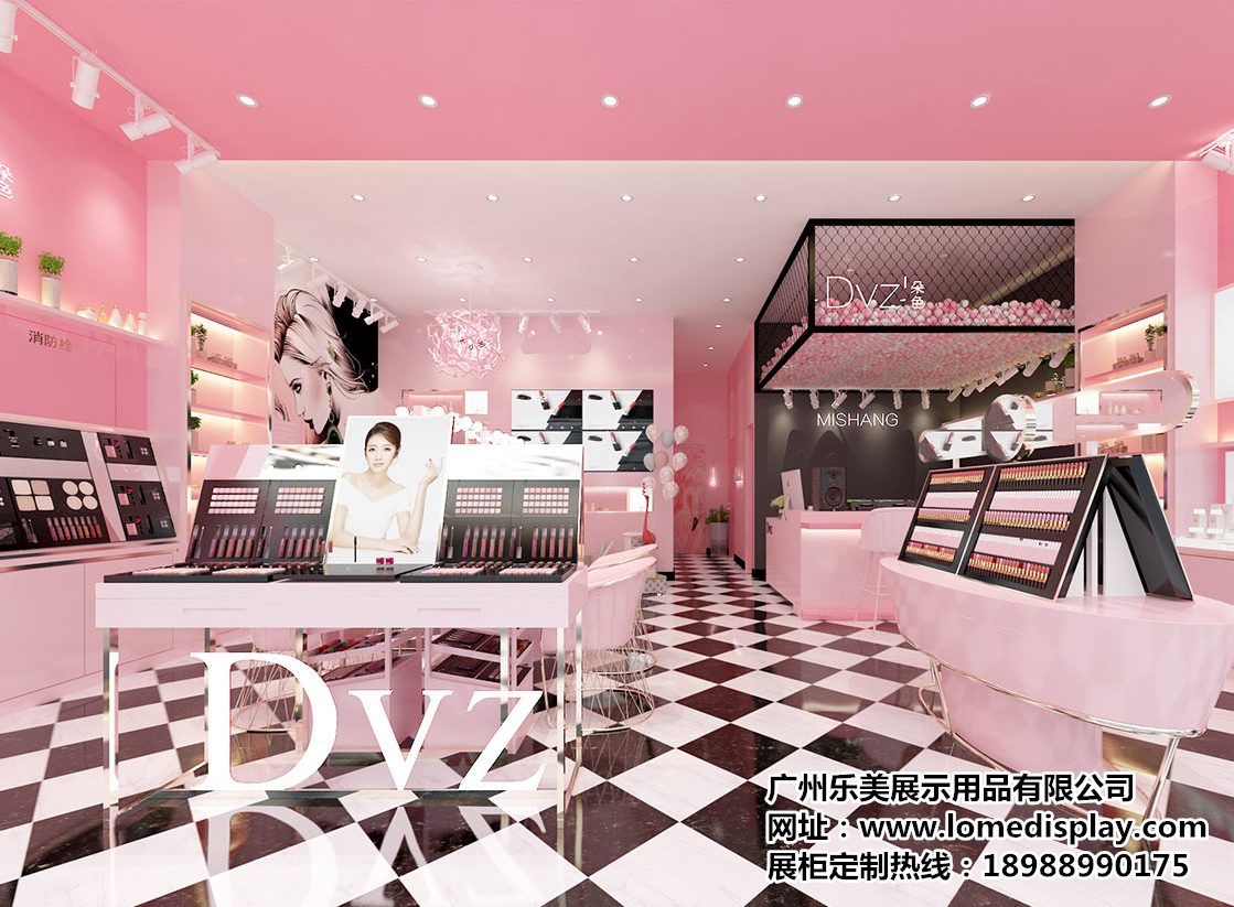 网红圣地木质烤漆岛柜口红双面架专柜款式多样颜色可选旗舰店现货