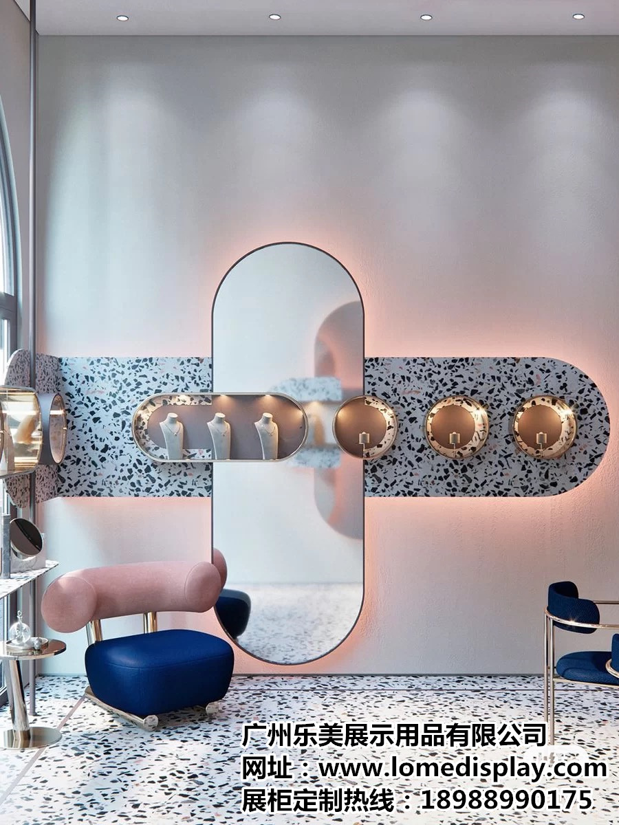 不锈钢珠宝展示柜工厂直发钢化玻璃展柜商场门店黄金首饰玉器柜台