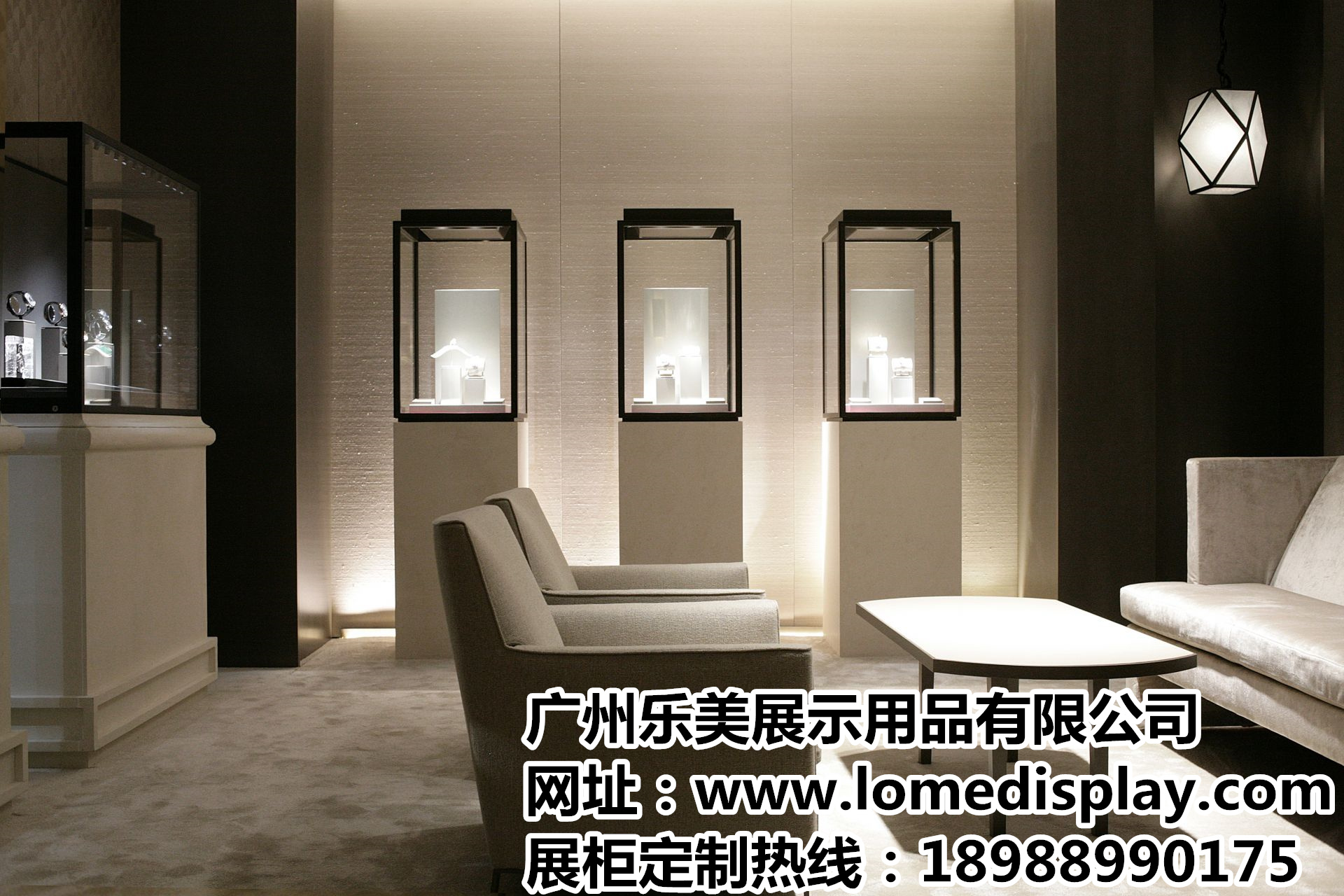 不锈钢珠宝展示柜私人定制钢化玻璃展柜商场门店黄金首饰玉器柜台