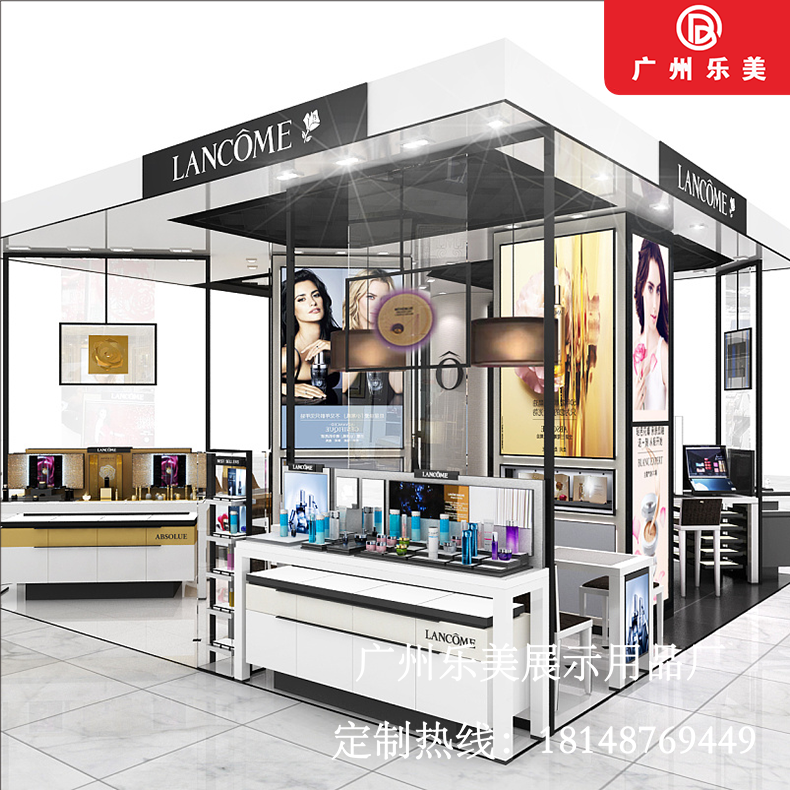 彩妝化妝品展示柜產(chǎn)品展柜美容院貨架店面護膚品展示架陳列架多層