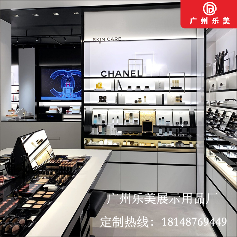廠家定制化妝品彩妝展示柜美容院產(chǎn)品展示柜新款簡約現(xiàn)代背柜高柜